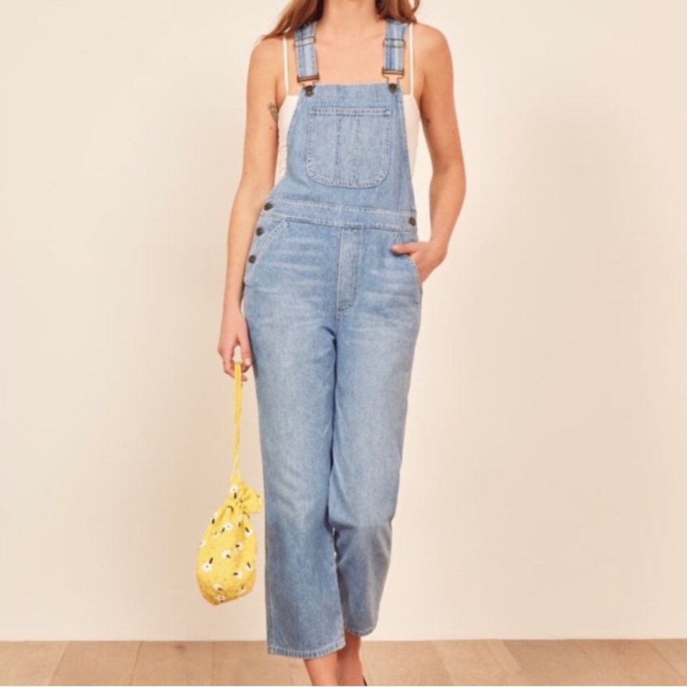 Reformation Smith Denim Overalls Bristol